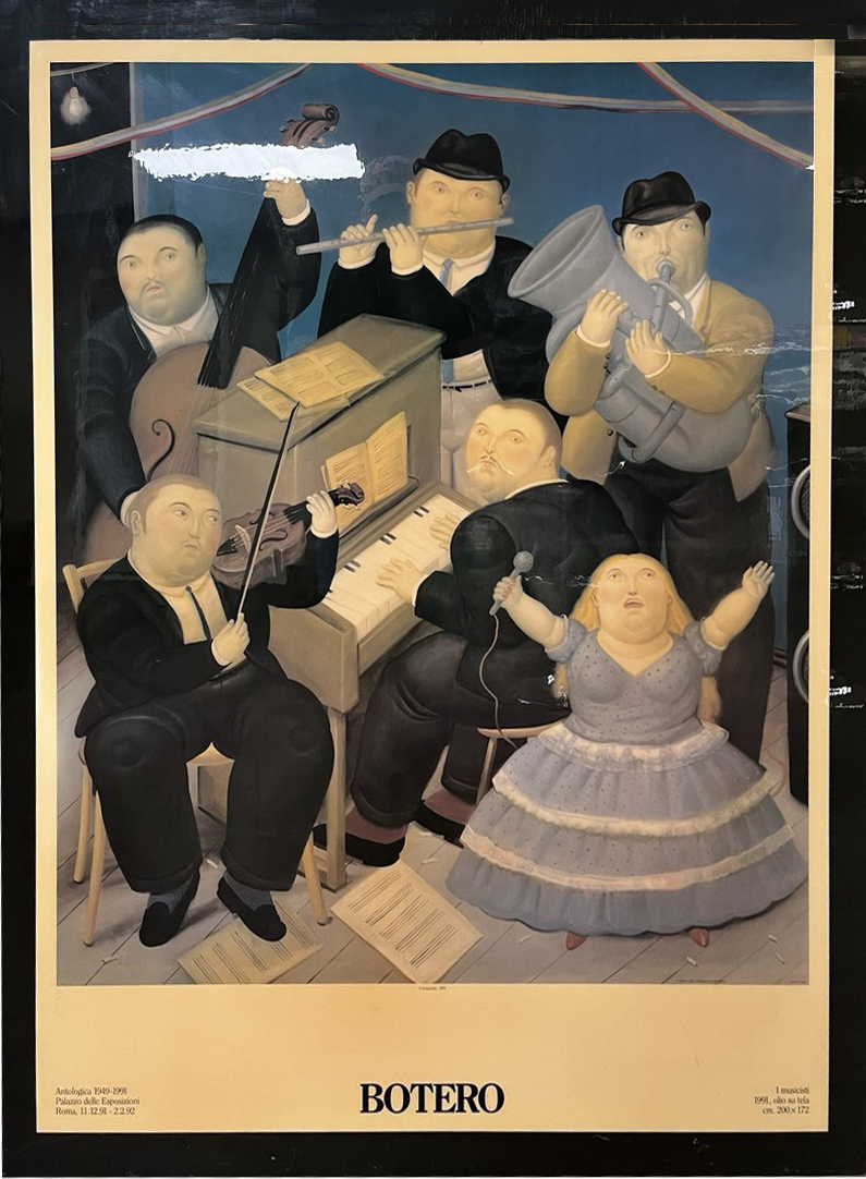 LOT 05 - Fernando Botero, The Musicians Print Framed