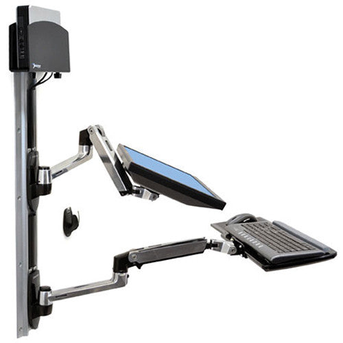 Ergotron 45-253-026 LX Wall Mount System with Small Computer Holder N/R