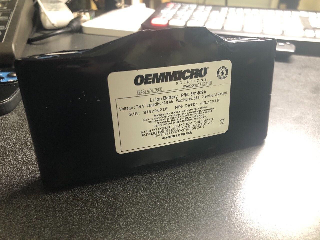 OEMMICRO Solutions Li-Ion Battery 561409A