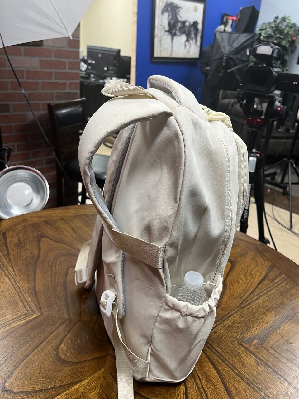 Backpack for Men and Women Basic Laptop Casual Daypack Shoulder - White