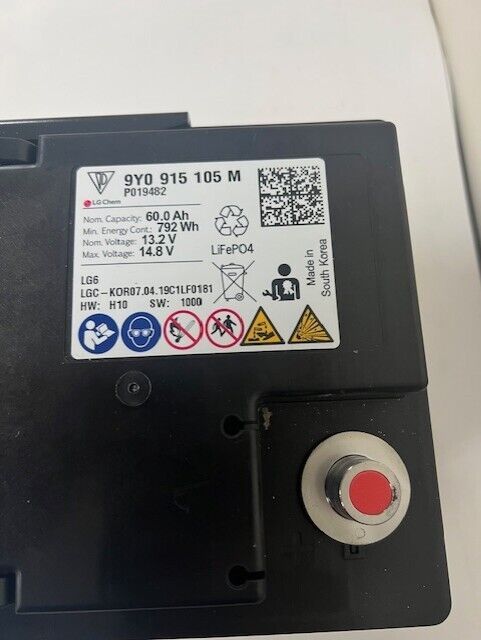 OEM LIB 9Y0915105M Porsche Cayenne LiFEPO4 MAIN BATTERY 13.2V 60Ah 792Wh