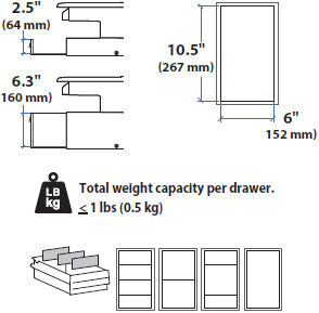 Ergotron 97-983 StyleView Supplemental Drawer SV43/44 DOUBLE N/R