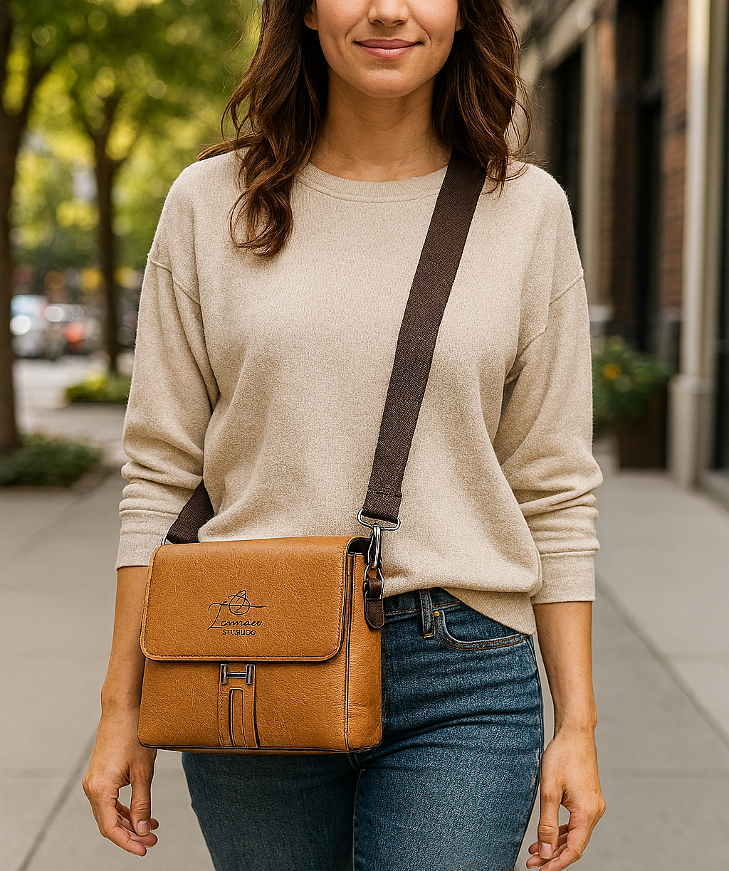 Crossbody Purse: Casual Flap Messenger Bag, Shoulder Bag - NIB