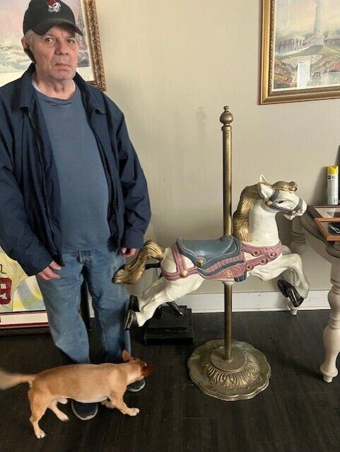 Vintage Life Size Beautiful Carousel Horse