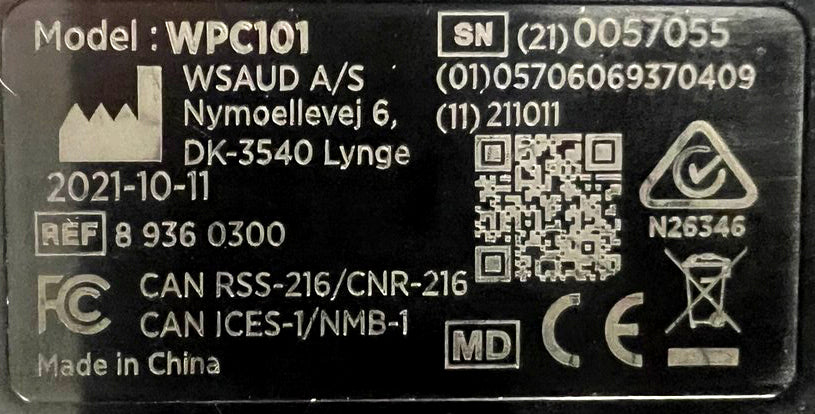 Widex WPC101 Charger for Widex Moment mRIC/sRIC - Very Good Condition