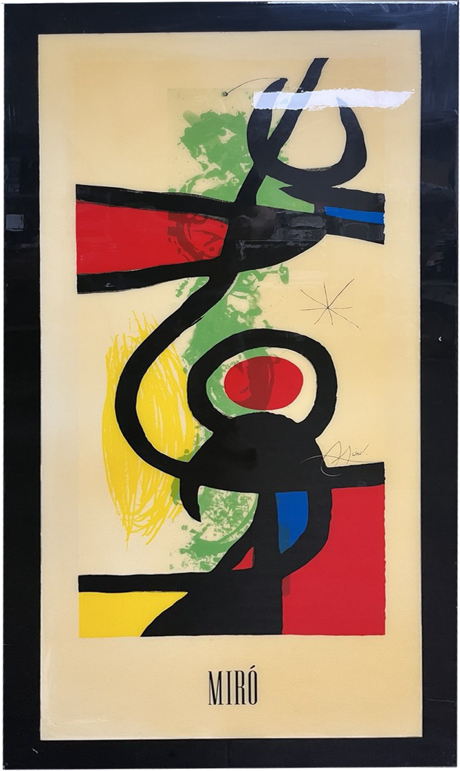 LOT 07 - Joan Miró, 'LES GRANDES MANOEUVRES’ Print Framed