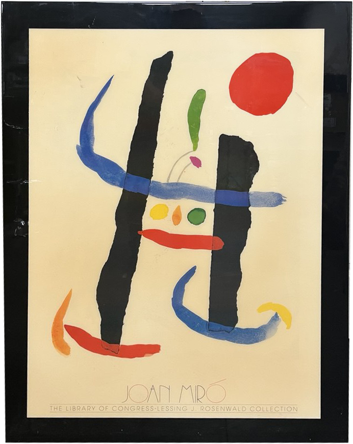 LOT 08 - Joan Miro 'A Toute Epreuve' Print Framed