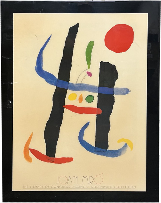 LOT 08 - Joan Miro 'A Toute Epreuve' Print Framed