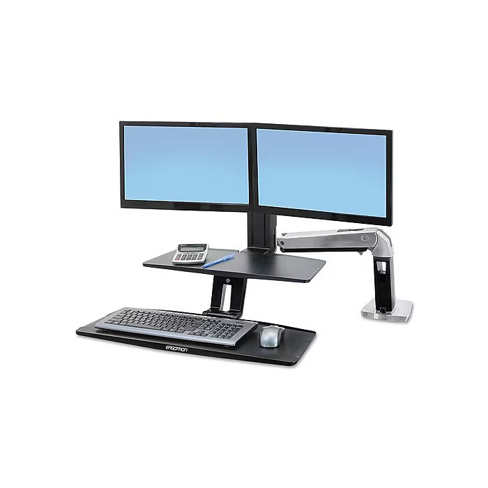 Ergotron 24-392-026 WorkFit-A Dual Workstation with Suspended Keyboard N/R