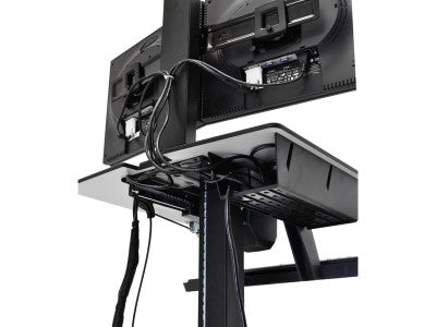 Ergotron 24-214-085 WorkFit C Dual Monitor Sit Stand Workstation – N/R