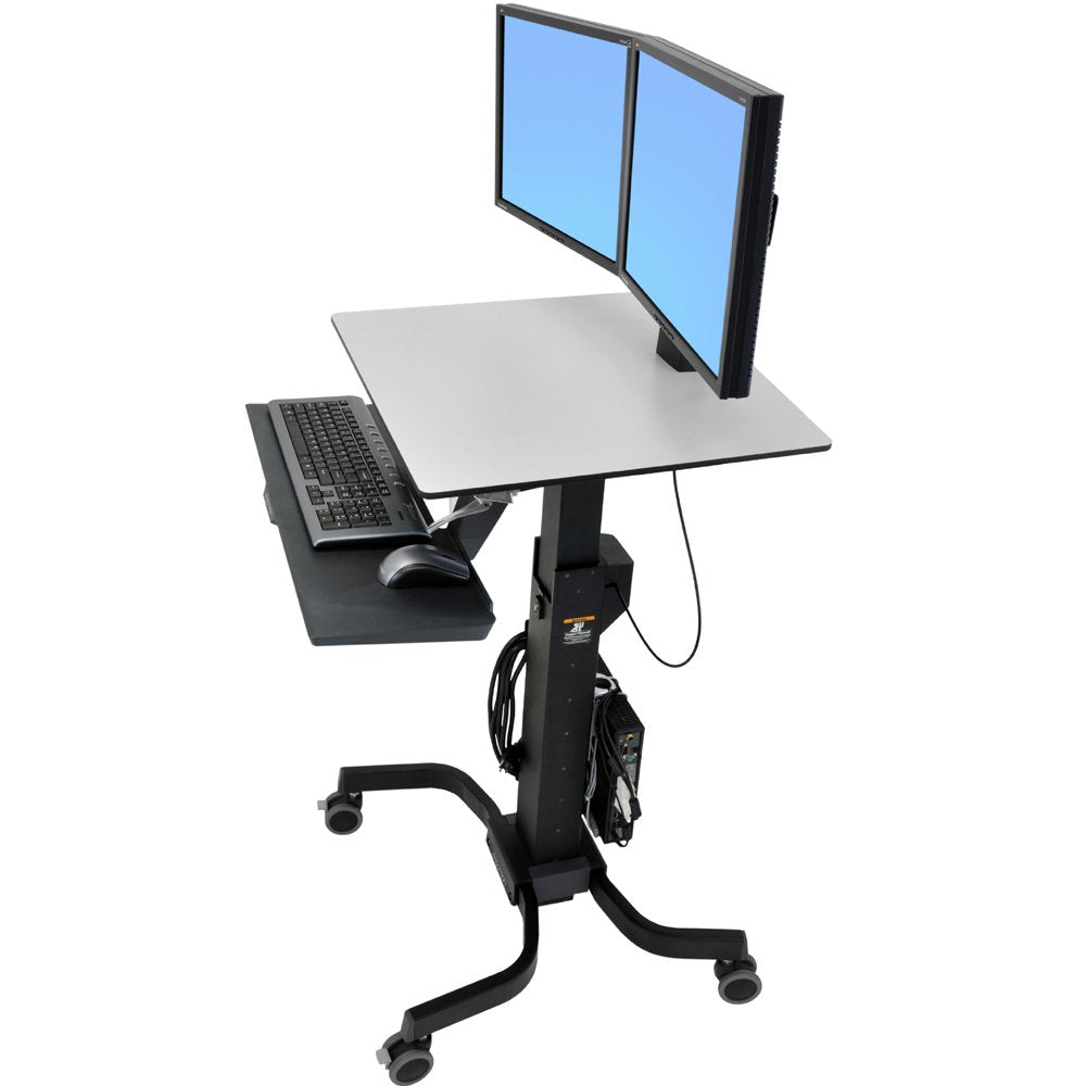 Ergotron 24-214-085 WorkFit C Dual Monitor Sit Stand Workstation – N/R
