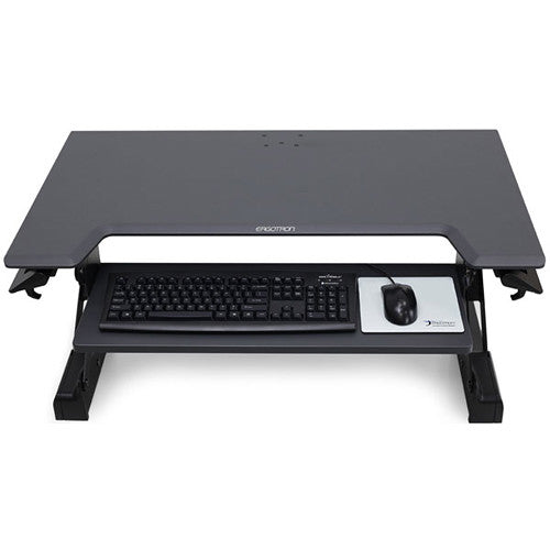Ergotron 33-406-085 WorkFit-TL Sit-Stand Desktop Workstation (Black) N/R