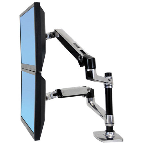 Ergotron 45-248-026 LX Dual Stacking Arm for Displays up to 24" N/R