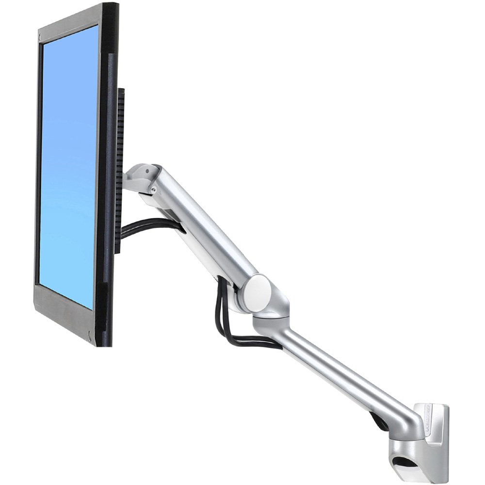 Ergotron 45-437-026 MX Mini Wall Mounting Arm for 24" Monitor, Polished Aluminum N/R