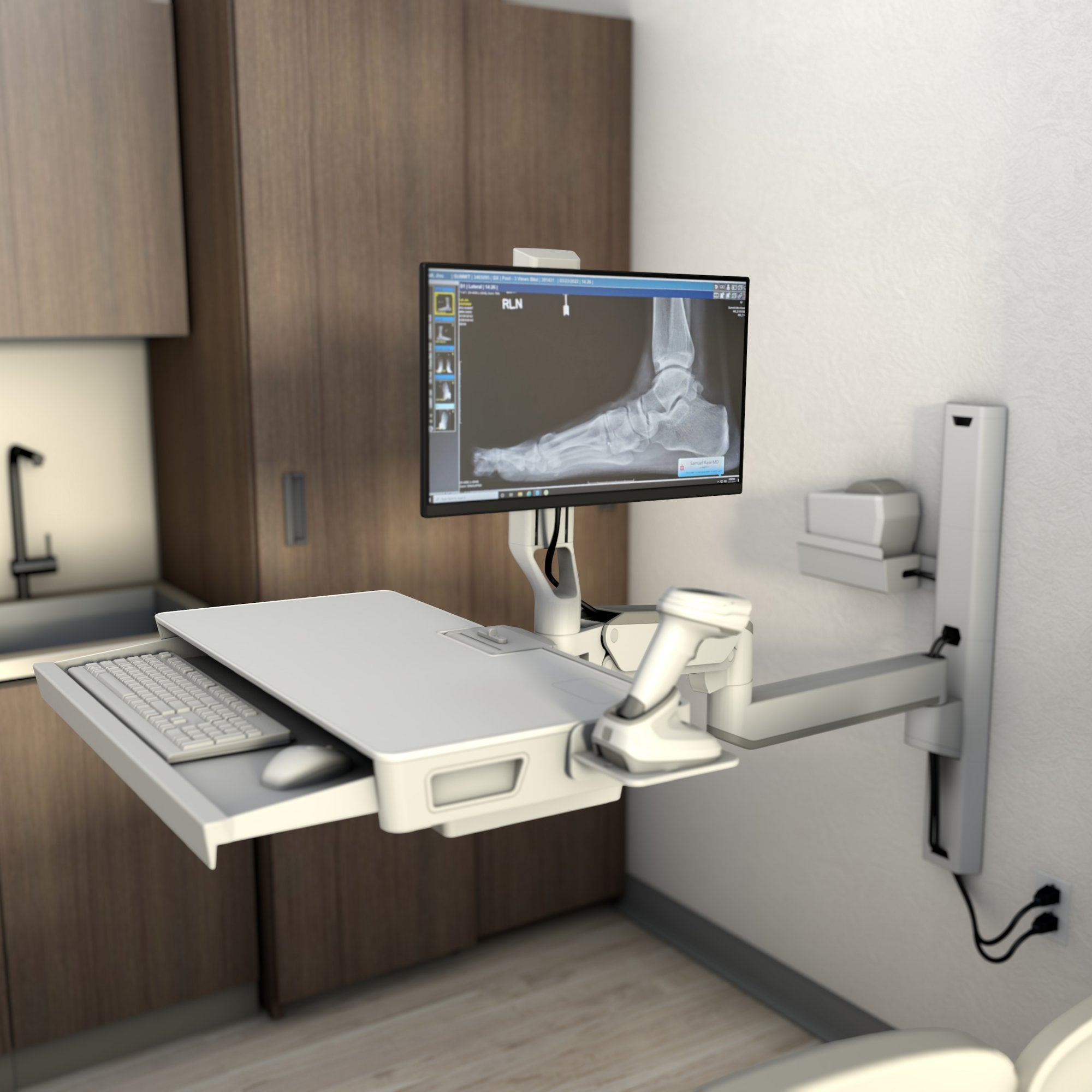 Ergotron 45-619-251 — CareFit Combo System w/ Worksurface - N/R