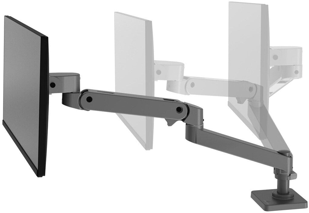 Ergotron 45-682-293 LX Pro Desk Mount Single Monitor Arm, Dark Gray, Tall Pole N/R