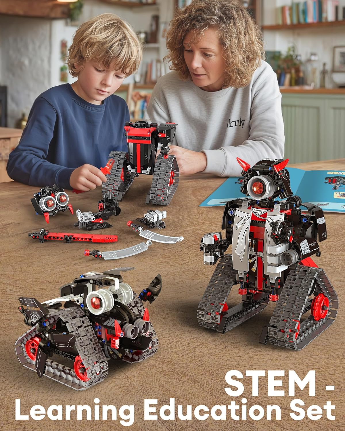 Coplus Mechanical Master 5-in-1 STEM Robot Building Kit APP & Remote Control Samurai/Ninja Blocks - NIB