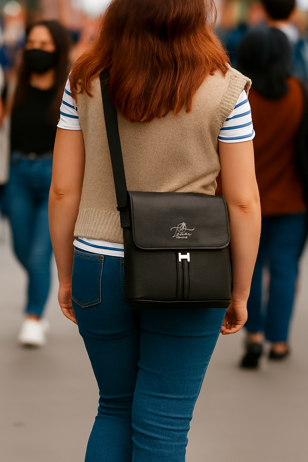 Crossbody Purse: Casual Flap Messenger Bag, Shoulder Bag - NIB