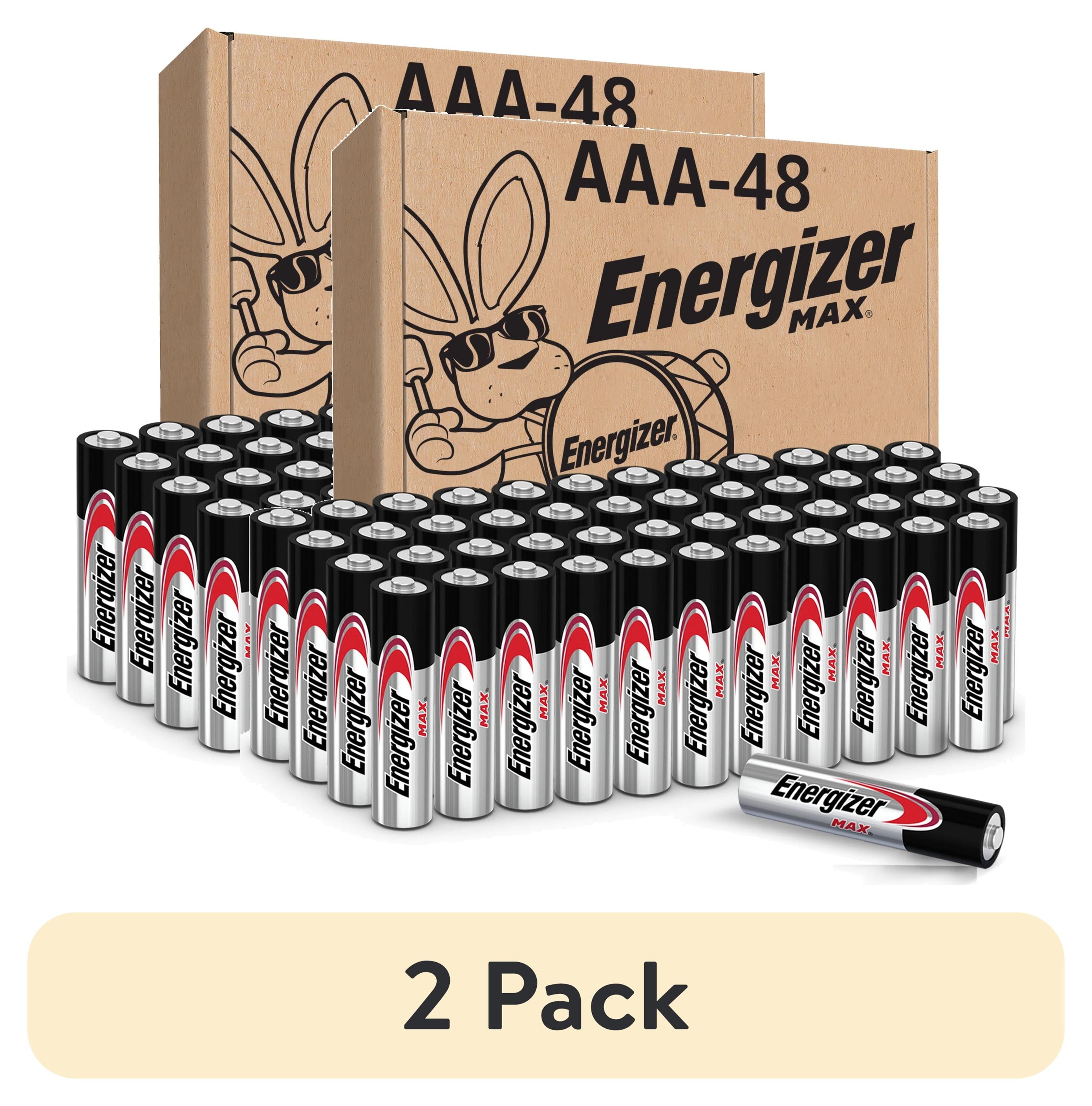 (2 Pack)  MAX AAA Batteries (48 Pack), Triple a Alkaline Batteries