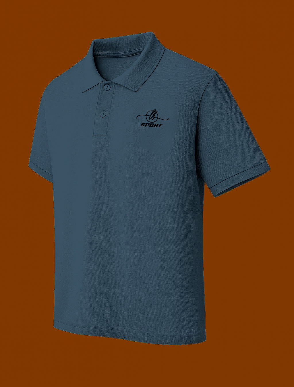 Lamar Sports Men's Knit Polo Shirt White or Blue – Casual Athletic Fit