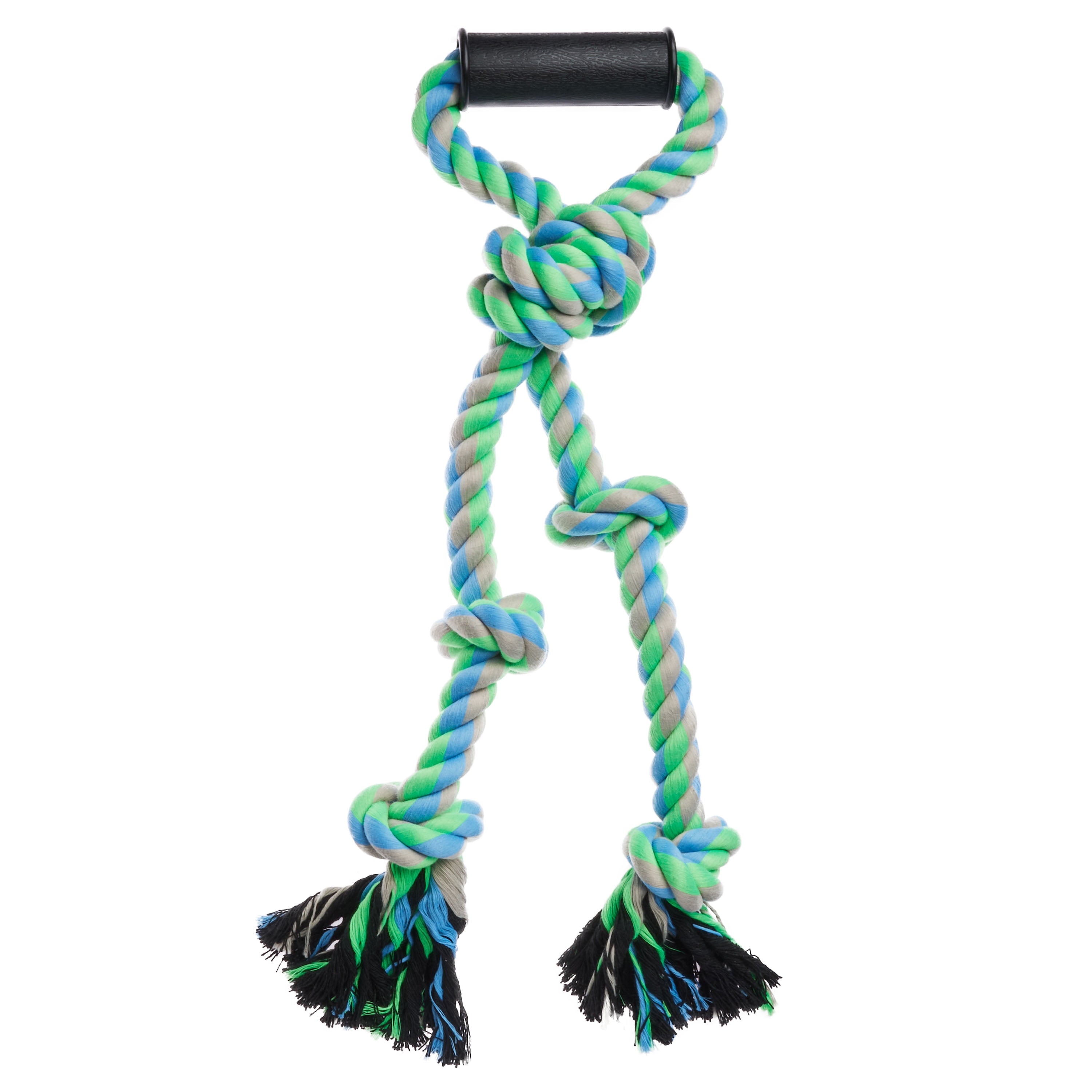 Chomp & Tug Buddy Big Dog Rope Chew Toy W Plastic Handle