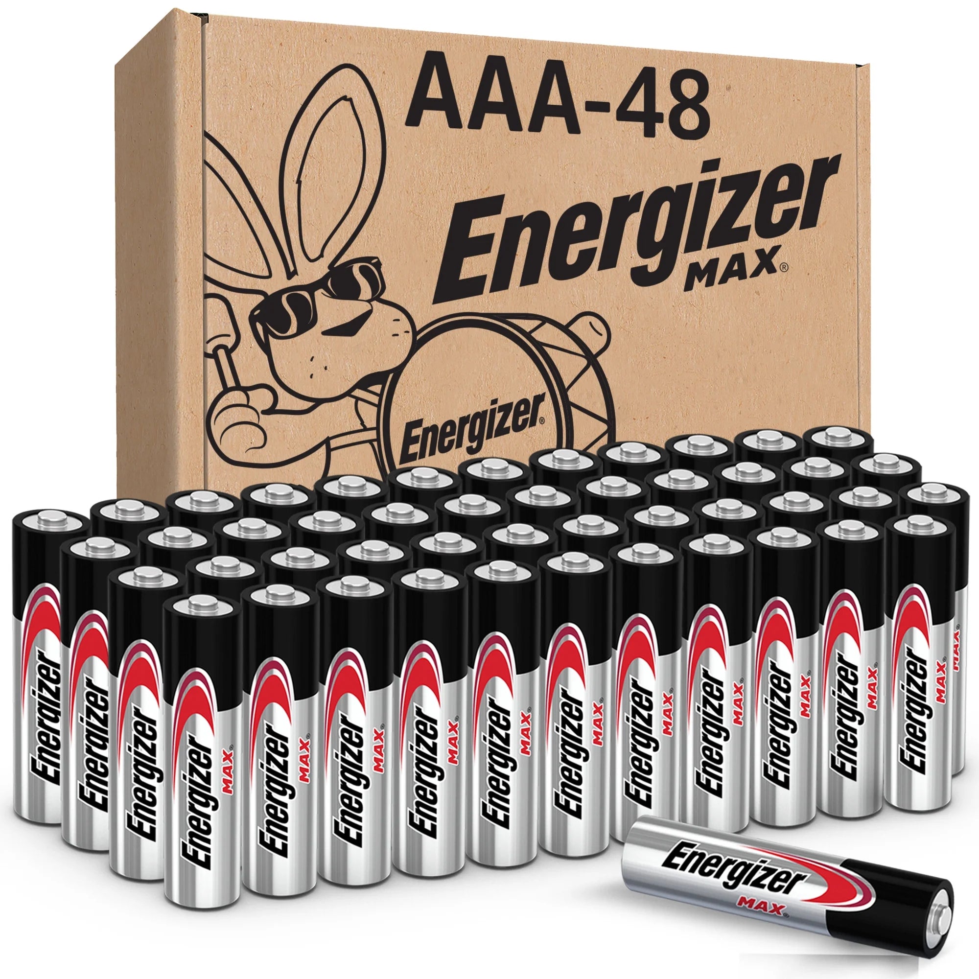 (2 Pack)  MAX AAA Batteries (48 Pack), Triple a Alkaline Batteries