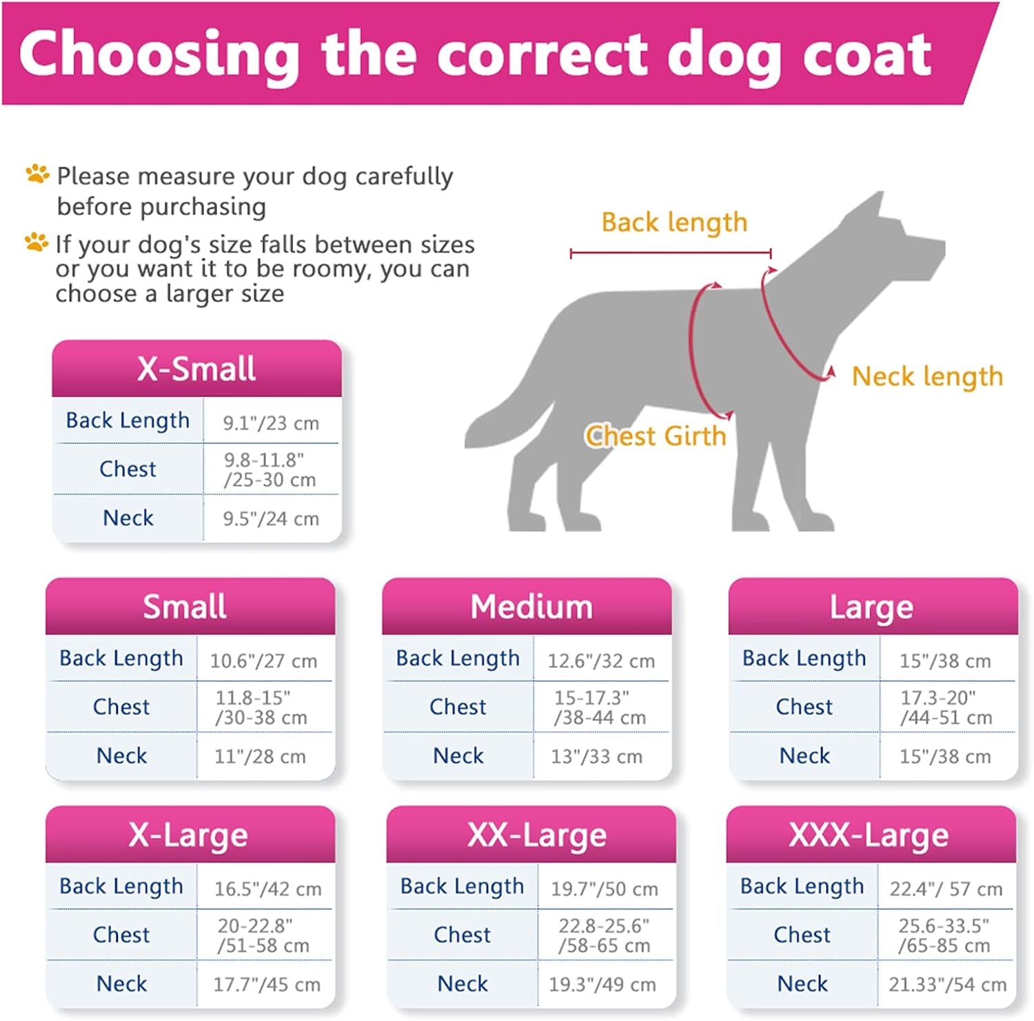 Dog Fleece Hoodie, Windproof Waterproof Dog Coat Fleece & Cotton Lined Warm Dog Jacket, Cold Weather Pet Apparel Clothes Vest for Small Medium Large Dog (L: Length 15", Chest 17.3"-20", Pink)