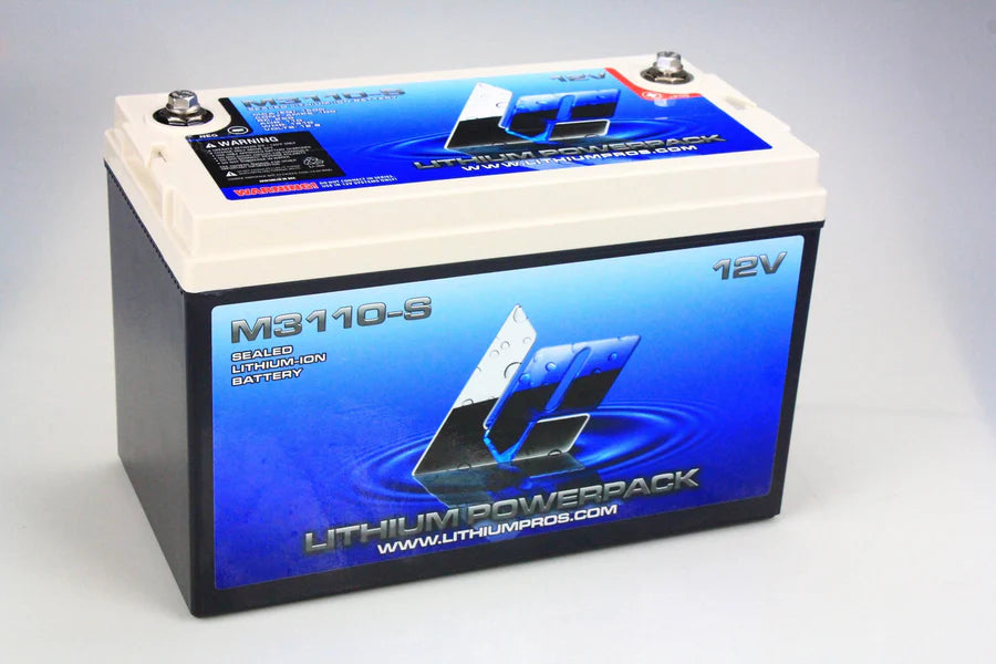 Lithium Pros M3110-S 110Ah 12 Volt Starting Marine Battery