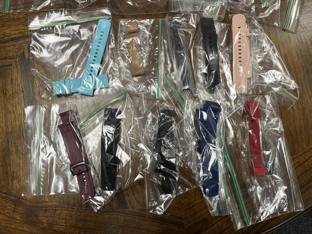 20 Pc Bulk Lot Misc Smart Watch Bands, fit Fitbit and other brands