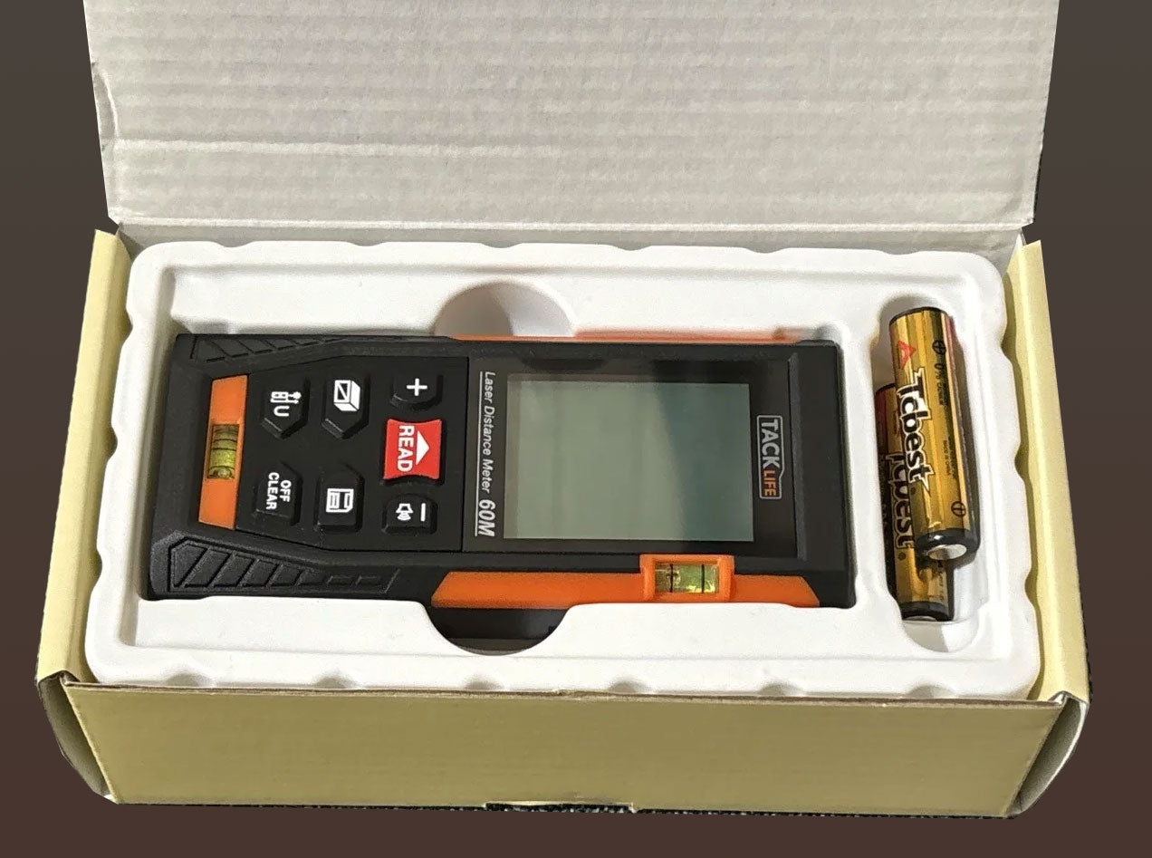 NIB TackLife Test Measure & Inspect Laser Distance Meter Model HD-60