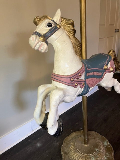 Vintage Life Size Beautiful Carousel Horse